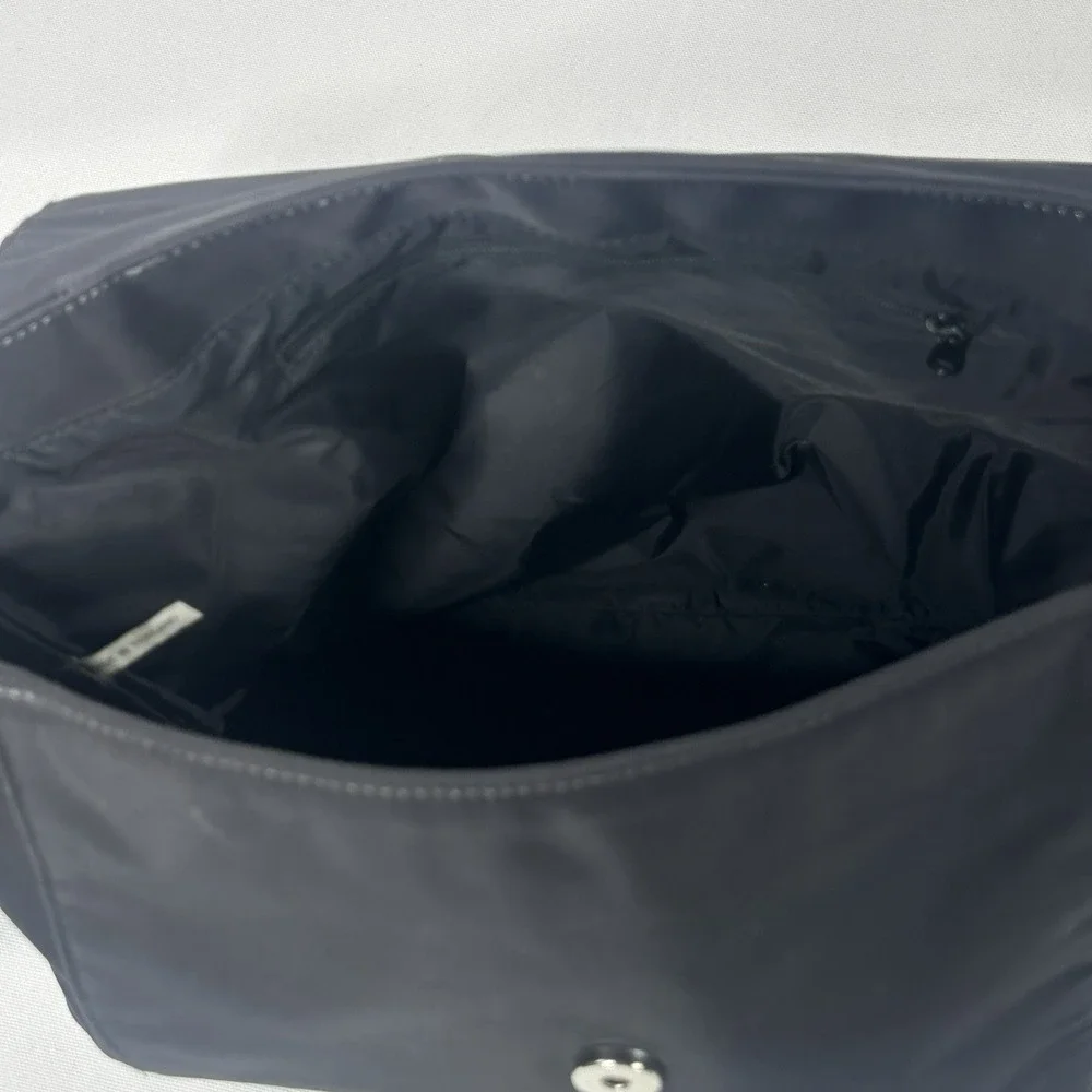 Vintage Esprit Neoprene Black Messenger Bag Y2K Adjustable Strap Crossbody